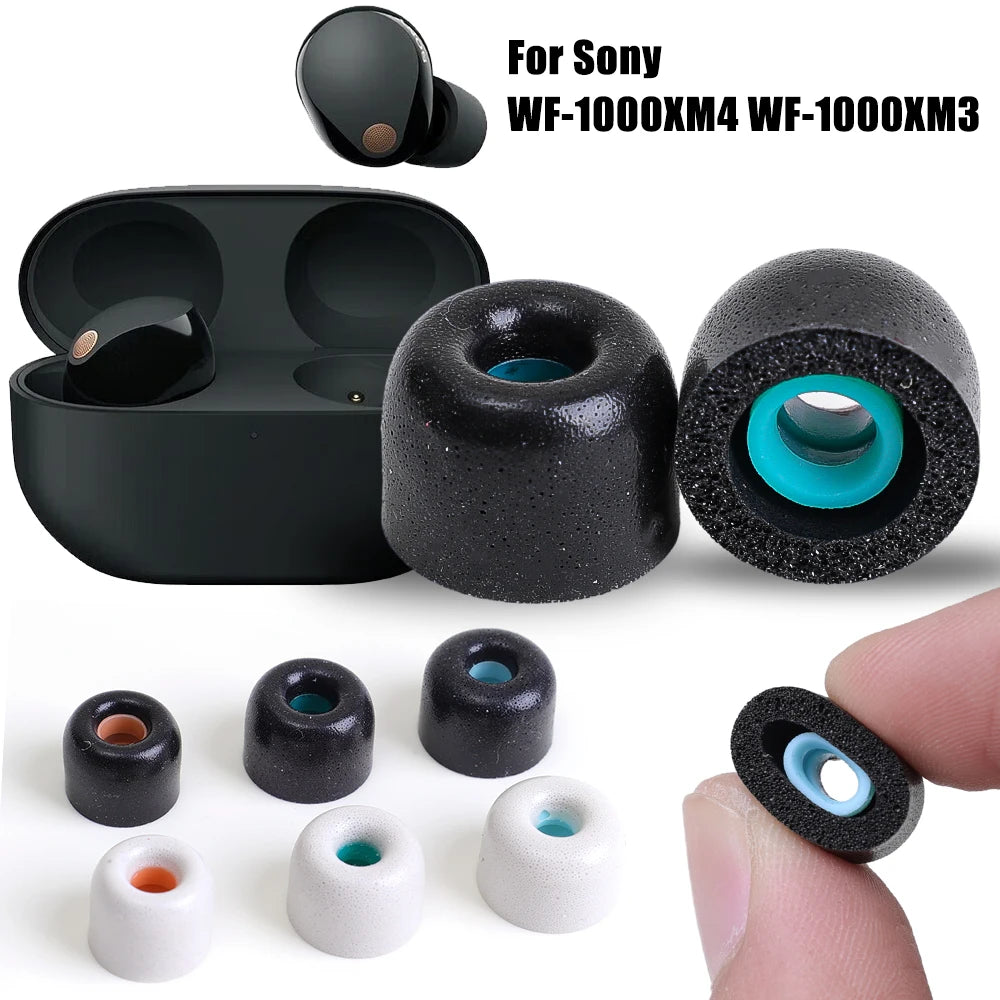 Soft Memory Foam Eartips For Sony WF-1000XM4 WF-1000XM3 Replacement