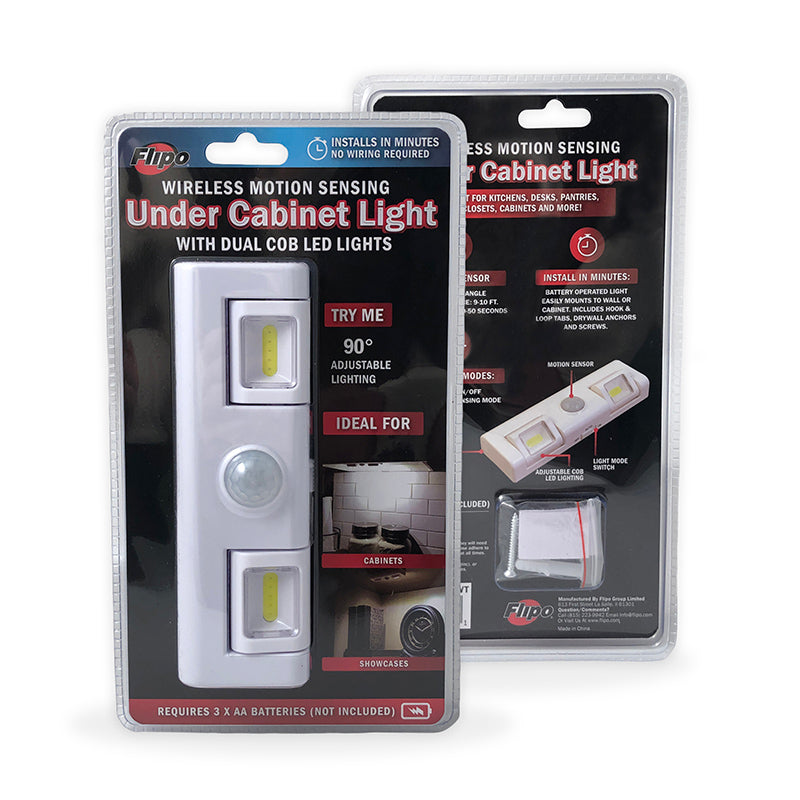 Motion Sensor Under Cabinet Light With Dual COB LED Lights | 6-Piece D